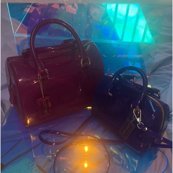 FURLA Candy bag grape mini, 2 ways, purple, authentic - Picture 7 of 13